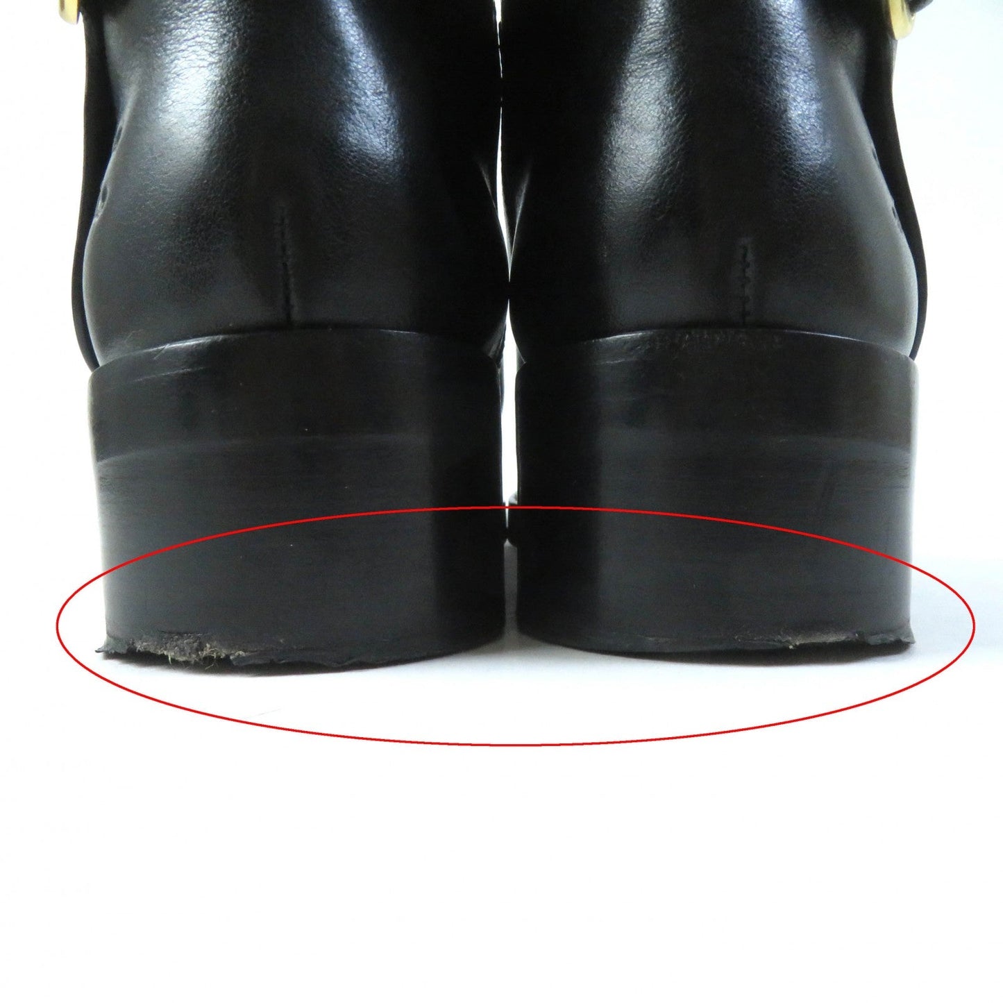 CELINE leather black Women 37 Secondhand