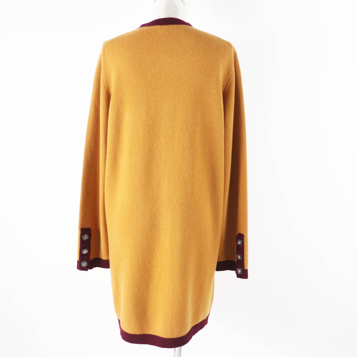 Chanel Cashmere COCO Button Bicolor Knit Cardigan