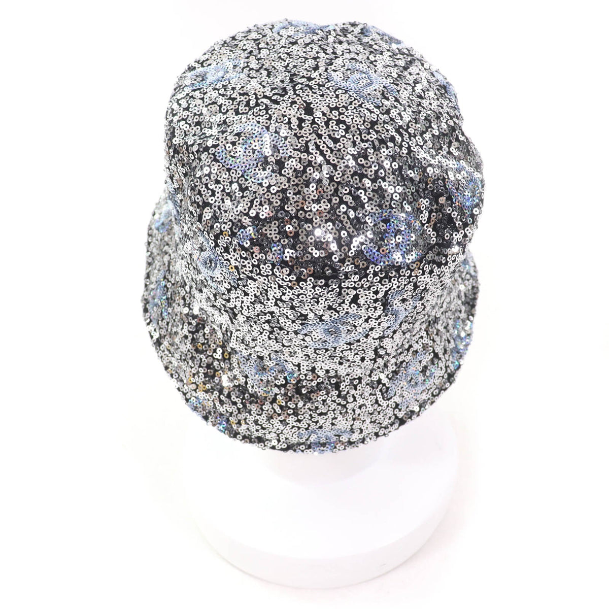 Chanel Sequin COCO Mark Polyester Bucket Hat