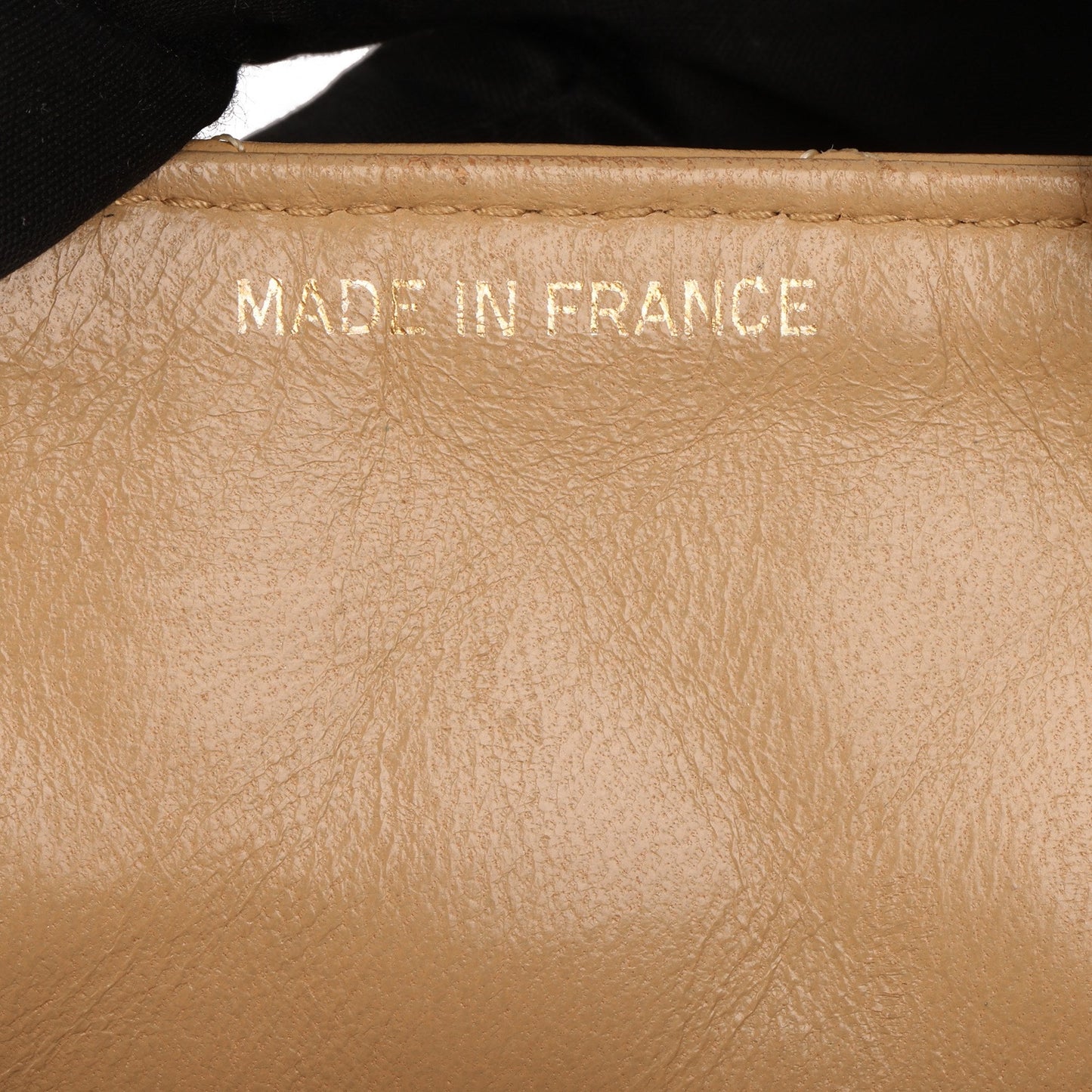 Chanel Beige Quilted Lambskin Vintage Small Classic Single Full Flap Bag