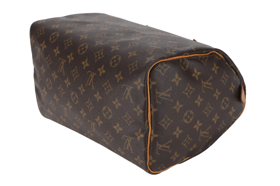 LOUIS VUITTON SPEEDY 30 (M41526) MONOGRAM CANVAS GOLD HARDWARE WITH LOCK AND KEYS, NO DUST COVER