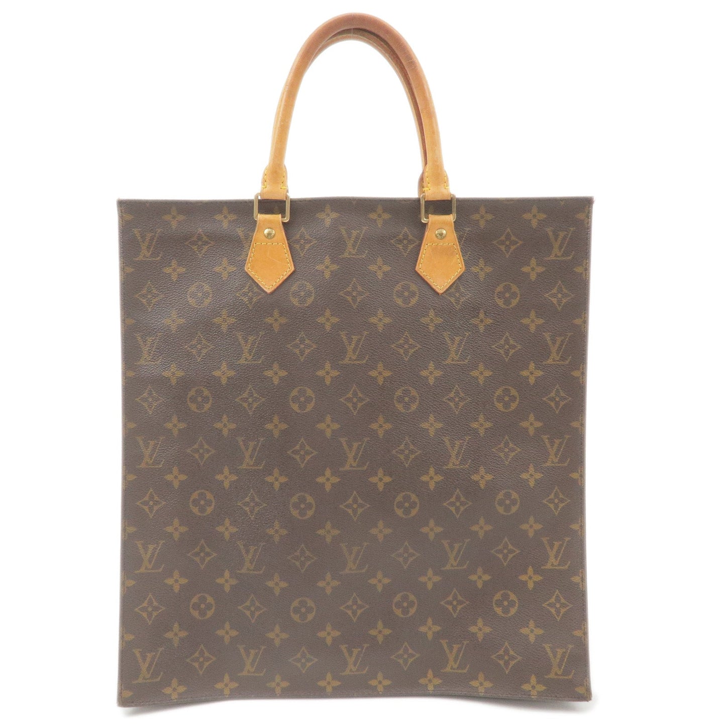 Louis Vuitton Monogram Sac Plat Hand Bag M51140