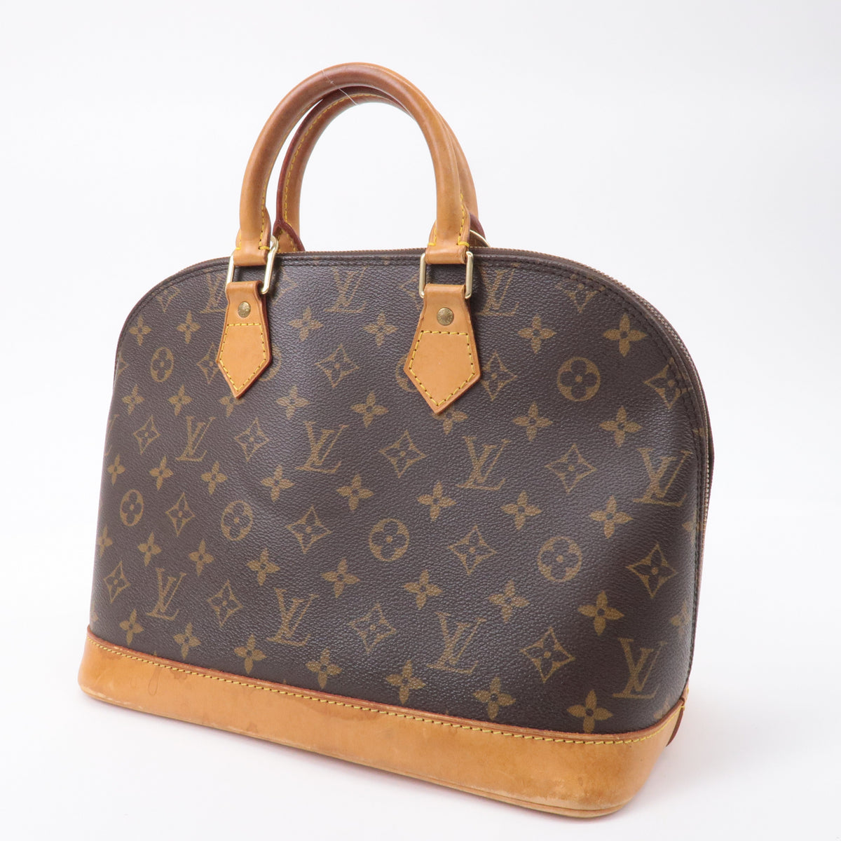 Louis Vuitton Monogram Alma Hand Bag Brown M51130