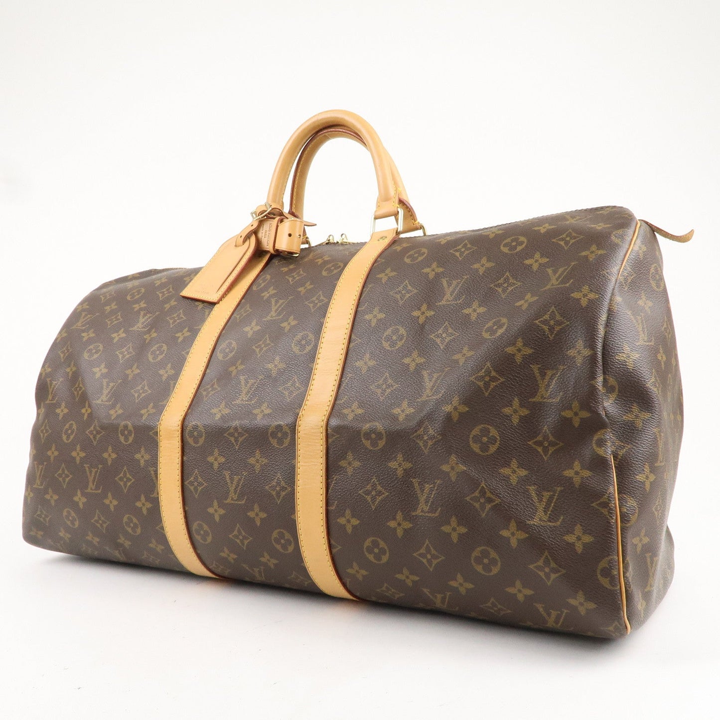 Louis Vuitton Monogram Keep All 55 Boston Bag Brown M41424