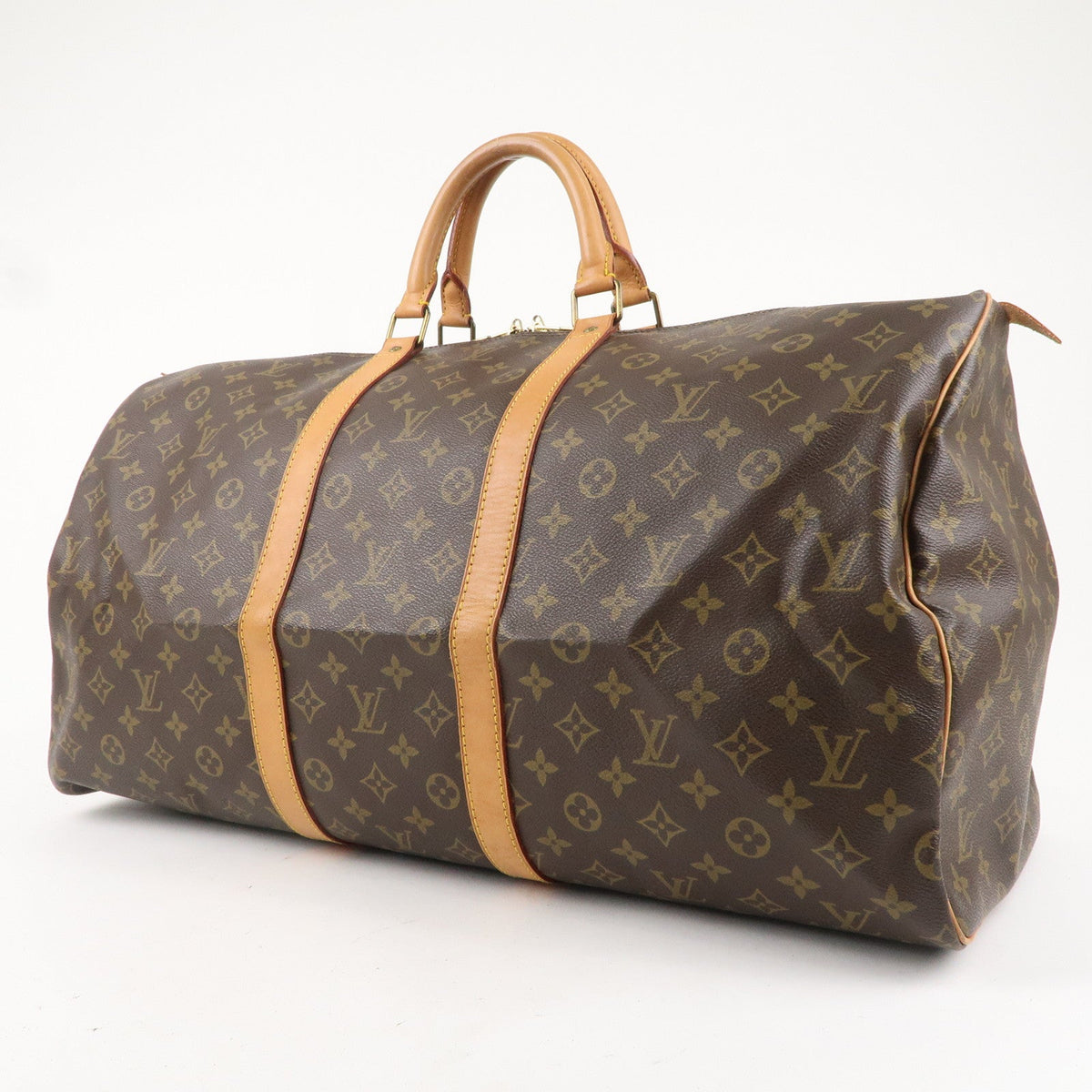 Louis Vuitton Monogram Keep All 55 Boston Bag Brown M41424