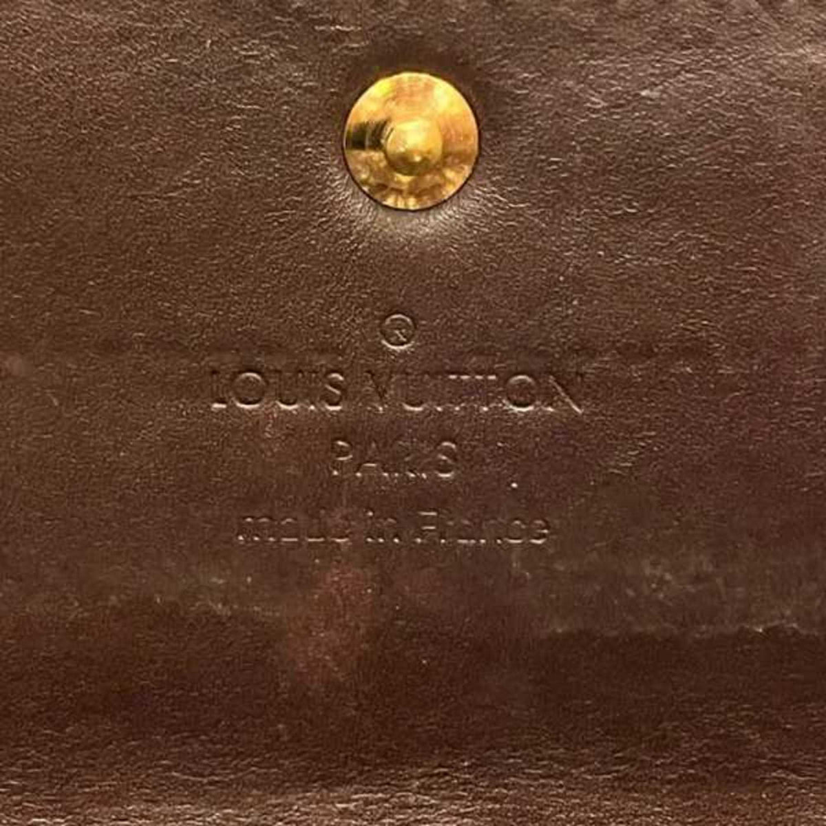 Louis Vuitton Monogram Vernis Amarante Galle Monogram Vernis Long Bill Wallet (Bi-Fold)