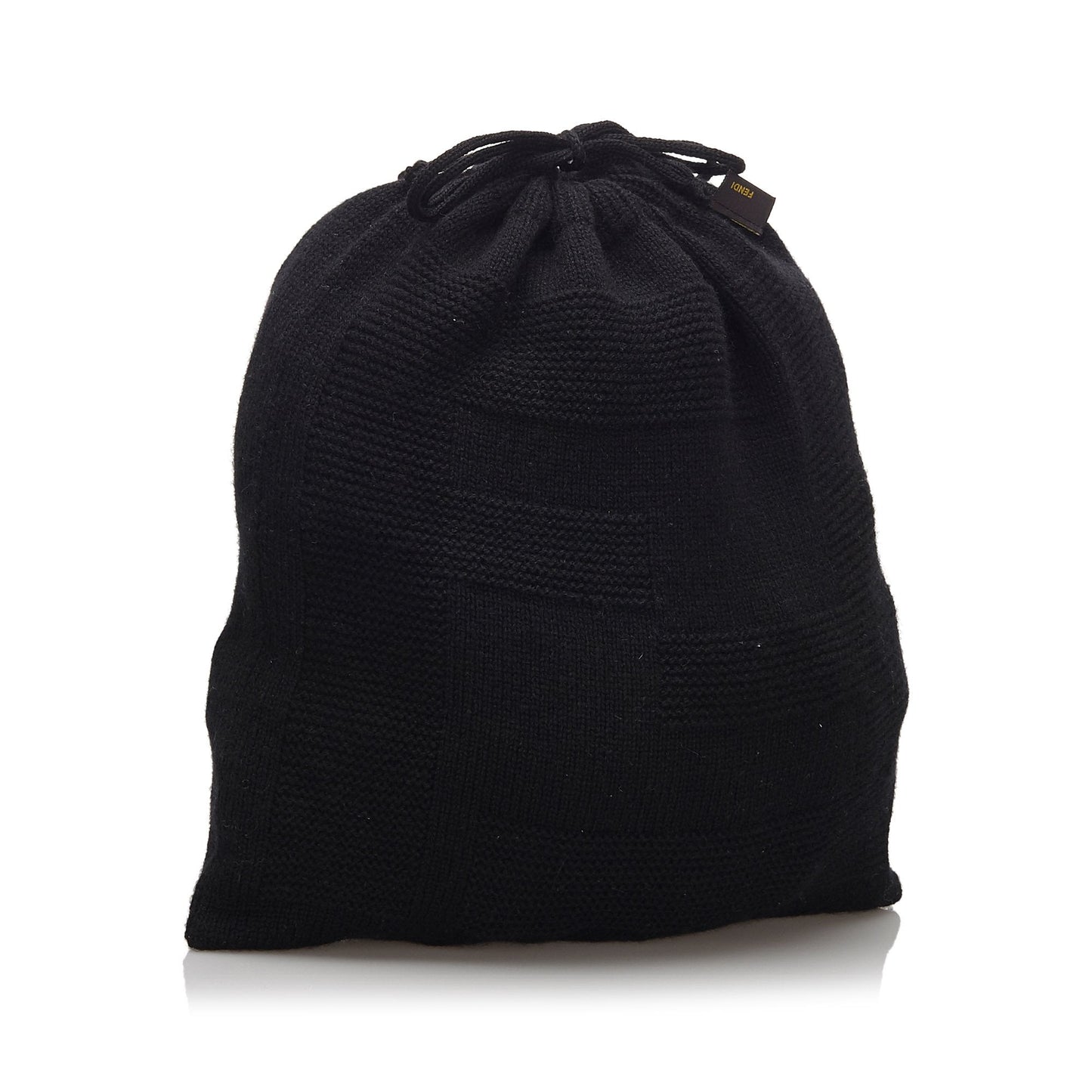 Fendi Black Others Fabric Cashmere Pouch Italy