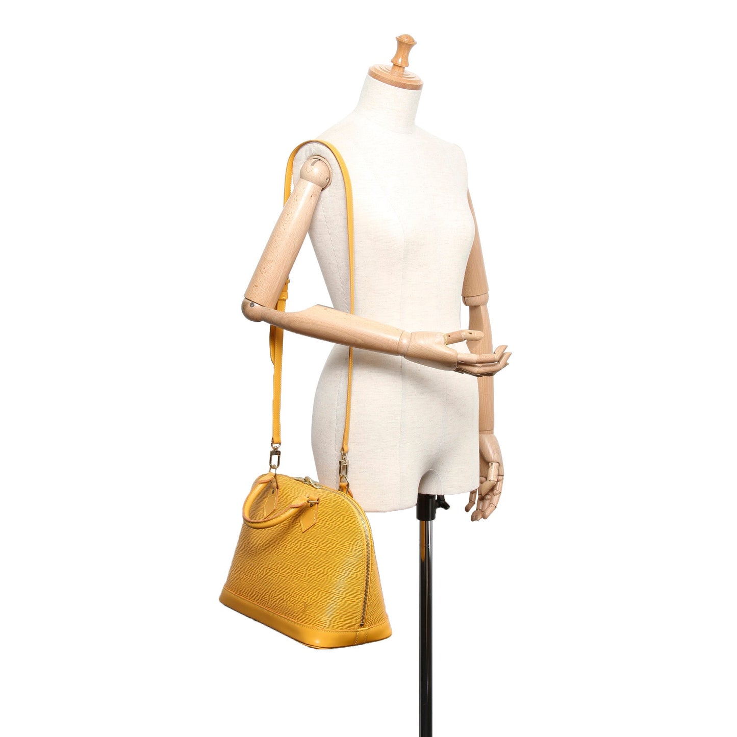 Louis-Vuitton Epi Alma PM Citron Yellow
