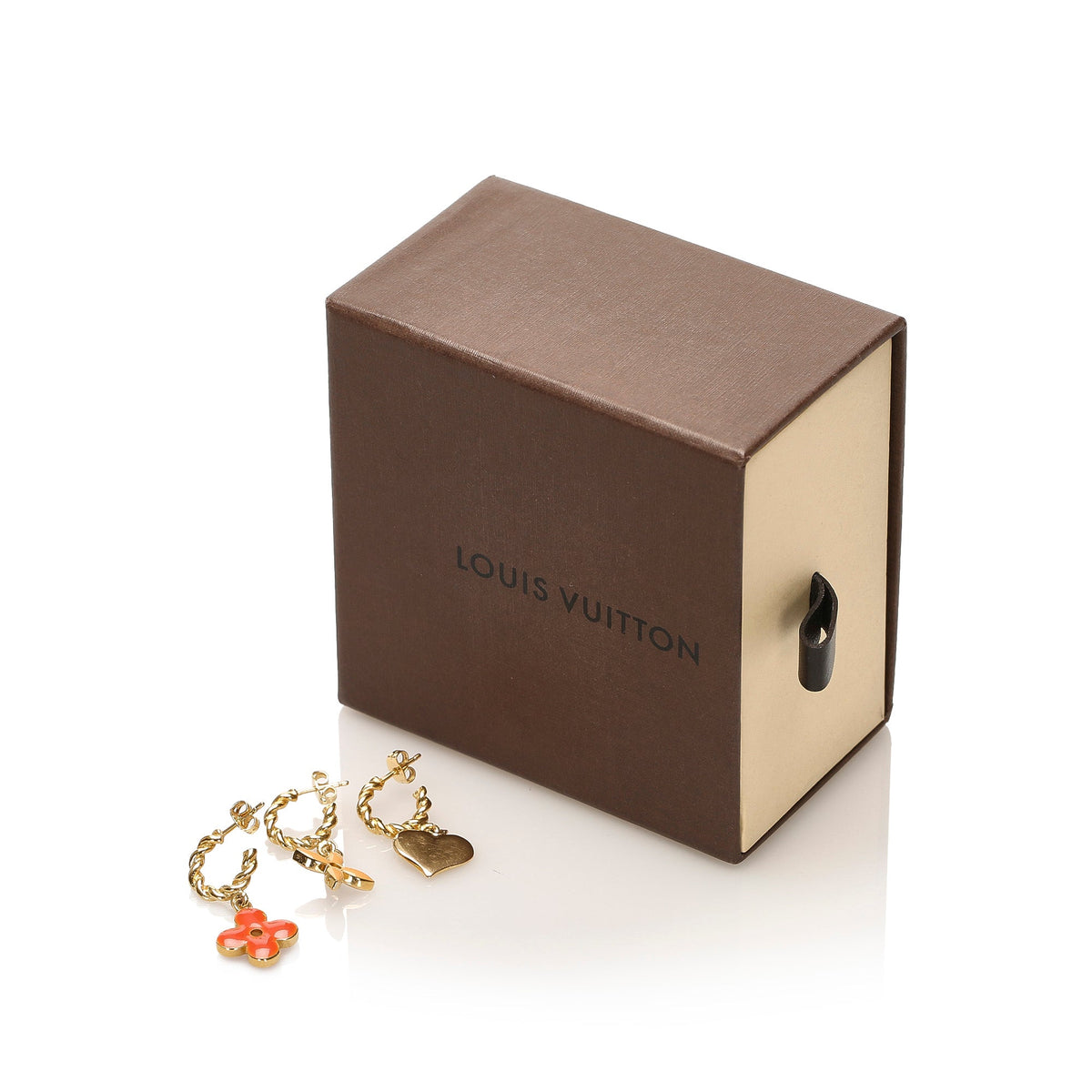 Louis-Vuitton Three Piece Set Sweet Monogram Earrings Gold