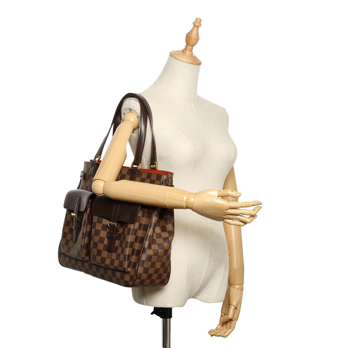 Louis-Vuitton Damier Ebene Uzes Canvas Bag
