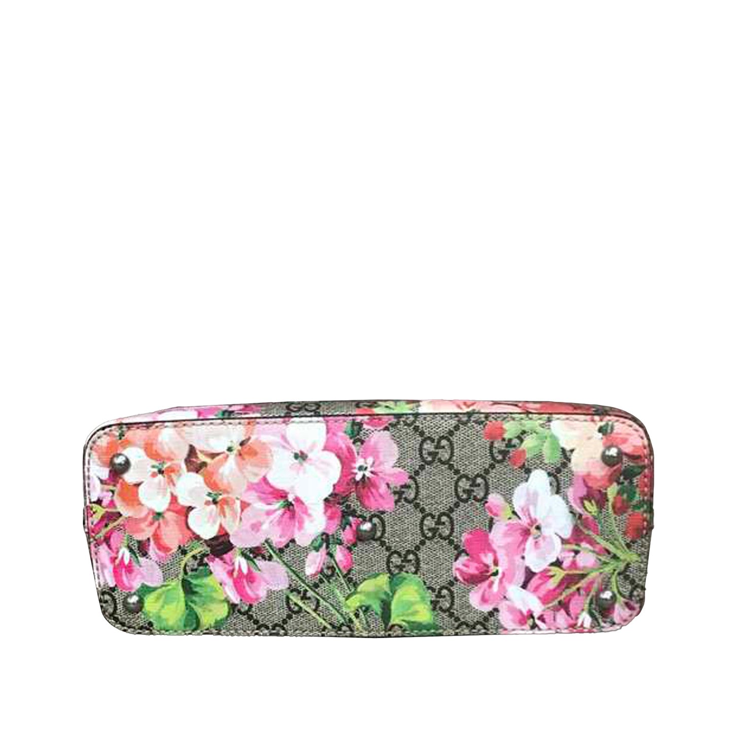 Gucci Small GG Blooms Satchel Brown