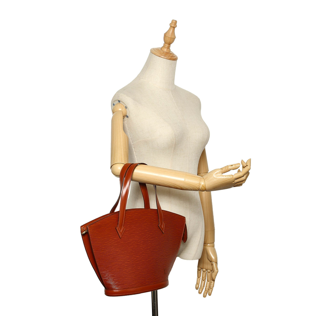 Louis-Vuitton Epi Saint Jacques Short Strap PM Brown