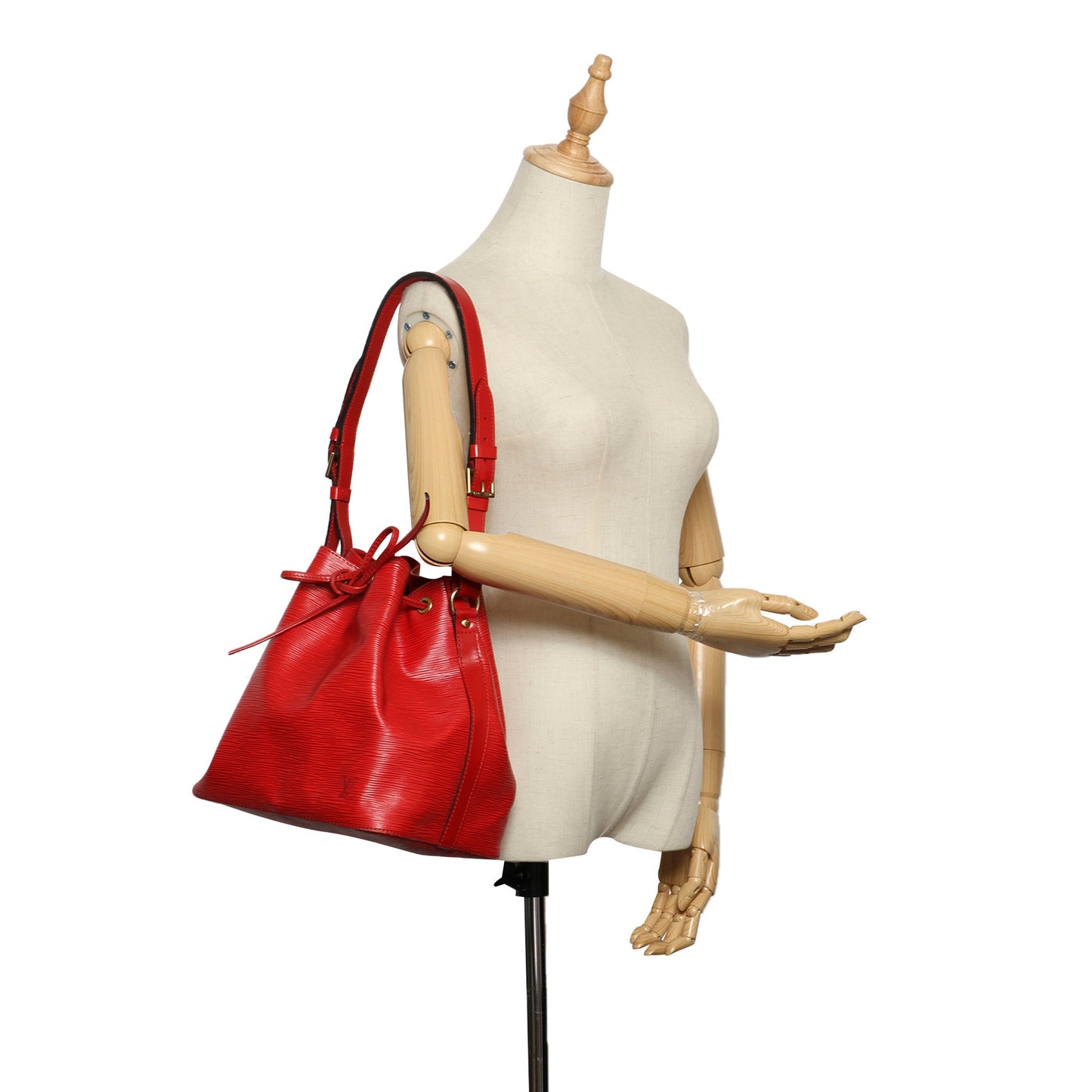 Louis-Vuitton Epi Petit Noe Red