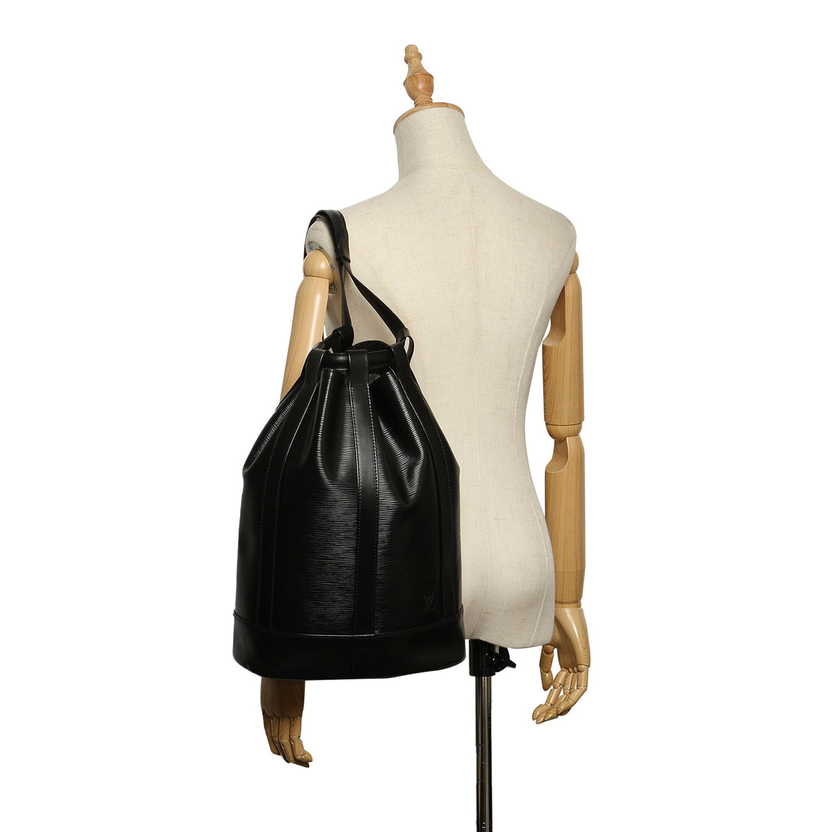 Louis-Vuitton Epi Randonnee PM Black