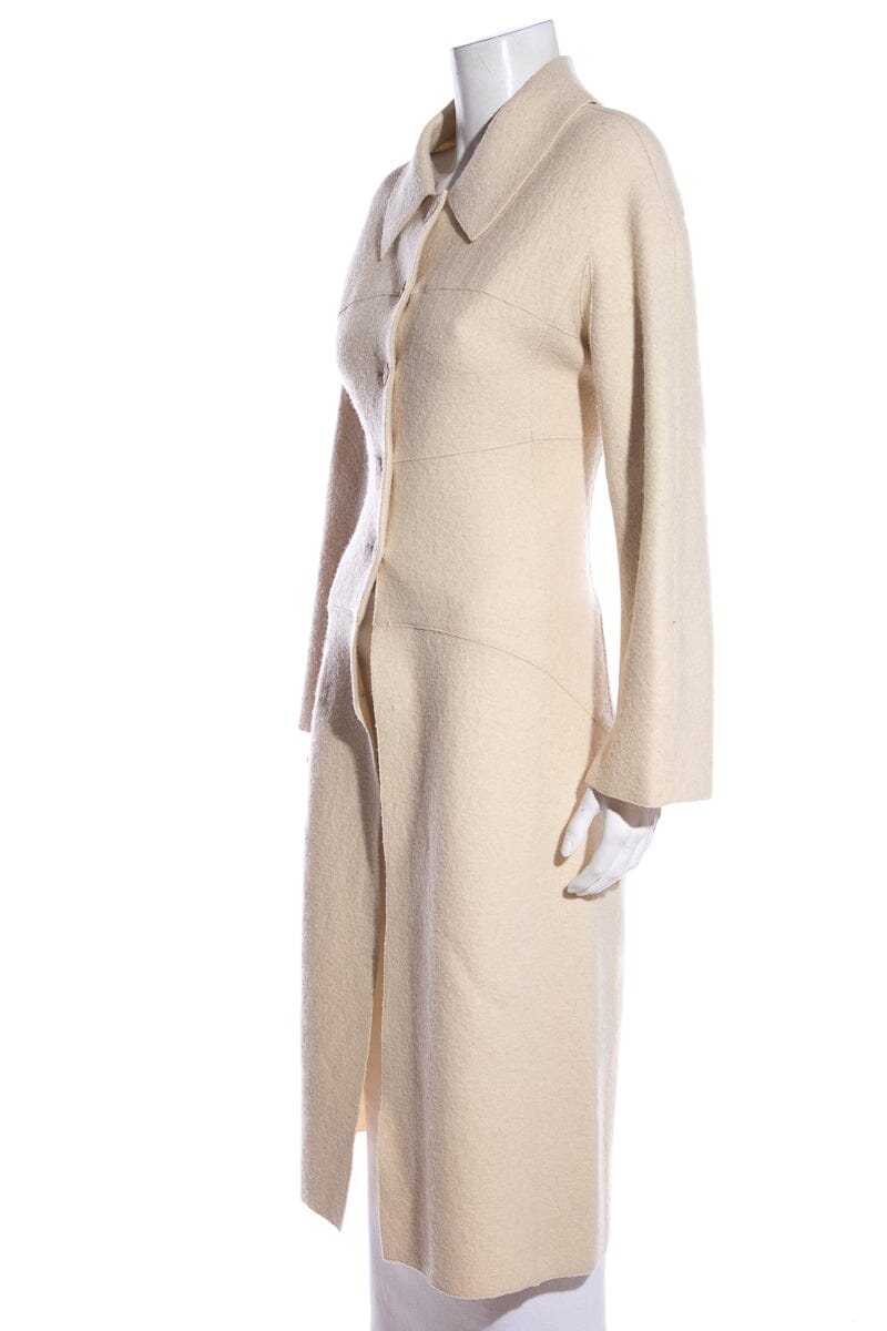 Chanel Cream FW '98 Coat SZ 38