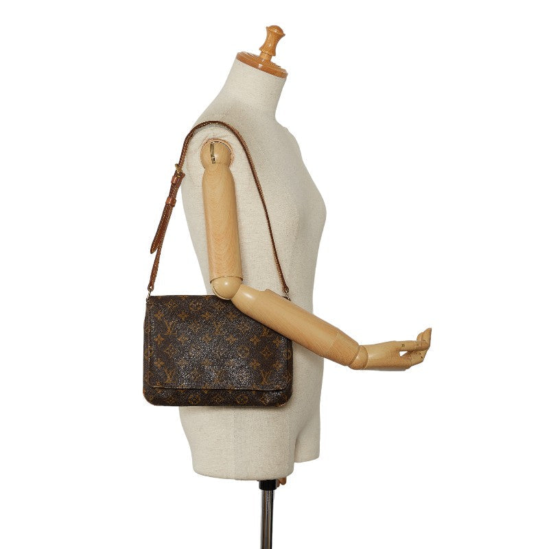 Louis Vuitton Monogram M51257 Shoulder Bag Leather Brown