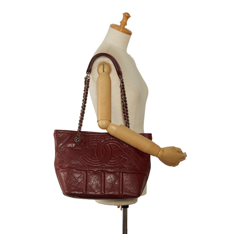 Aged Lambskin Shopping Tote - '10s