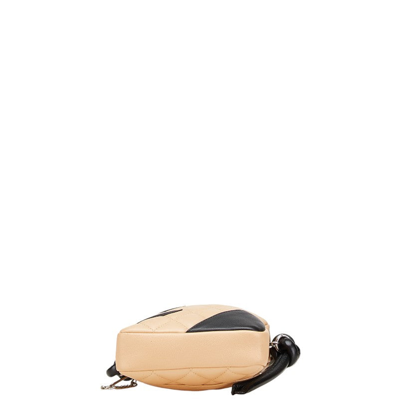 Chanel Cambon Line Coco Mark Lambskin Shoulder Bag