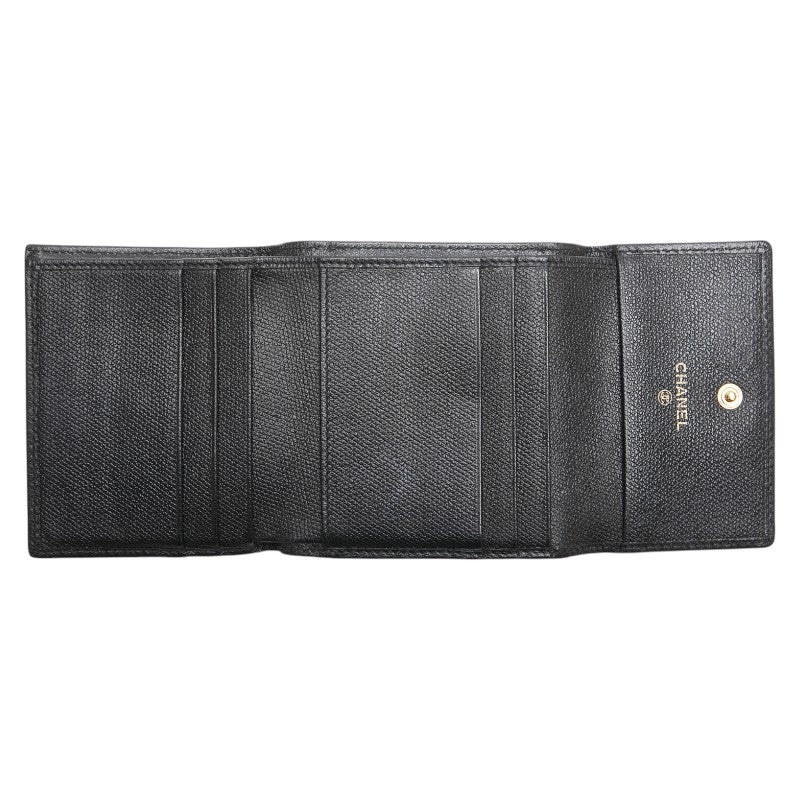 Chanel Coco Mark Leather Wallet