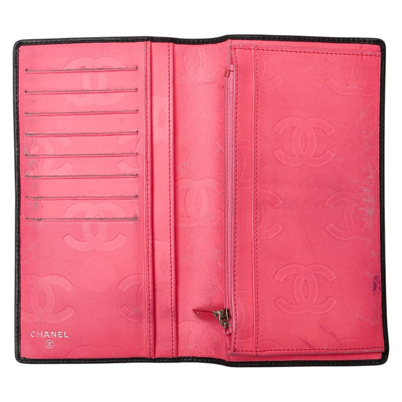 Chanel Cambon Line Lambskin Long Wallet
