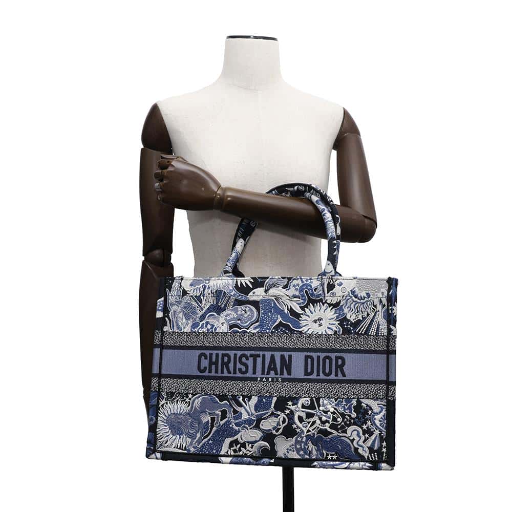 Dior Book tote NavyM1296ZRZA Canvas Size Medium