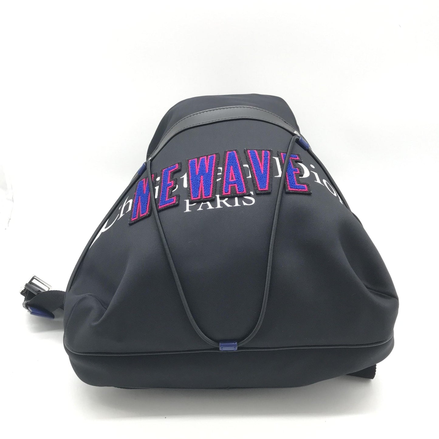 Christian Dior Newave Drawstring Nylon Backpack In Women's Black ()