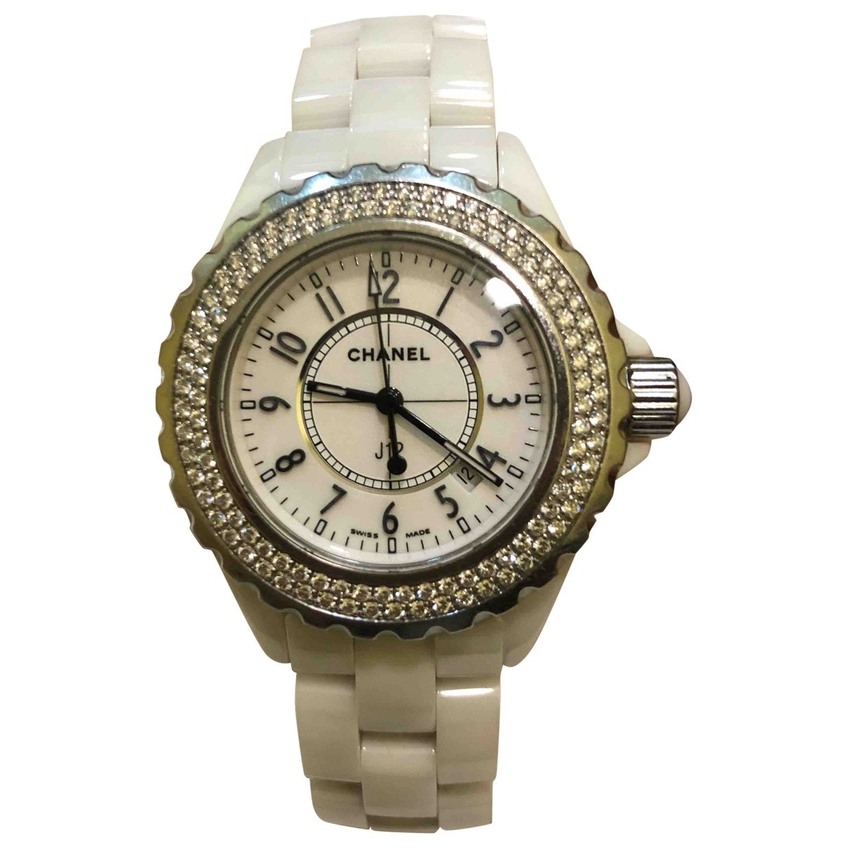 Chanel j12 quartz white ceramic watch