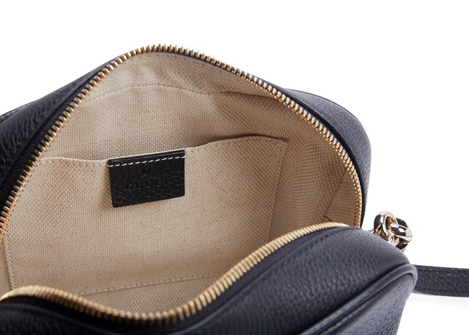 Gucci Soho Small Leather Disco Bag Black