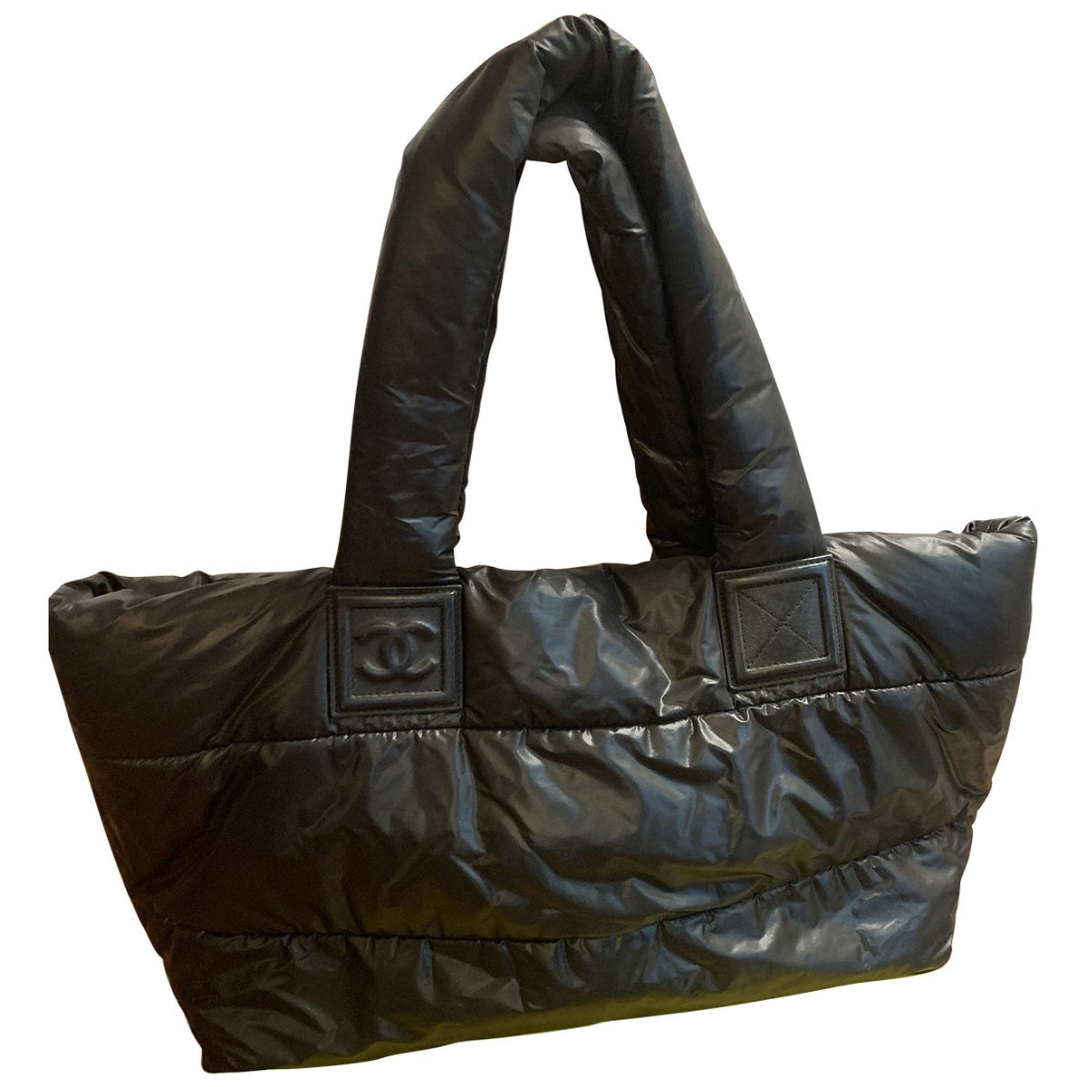 Chanel coco cocoon black polyester handbag