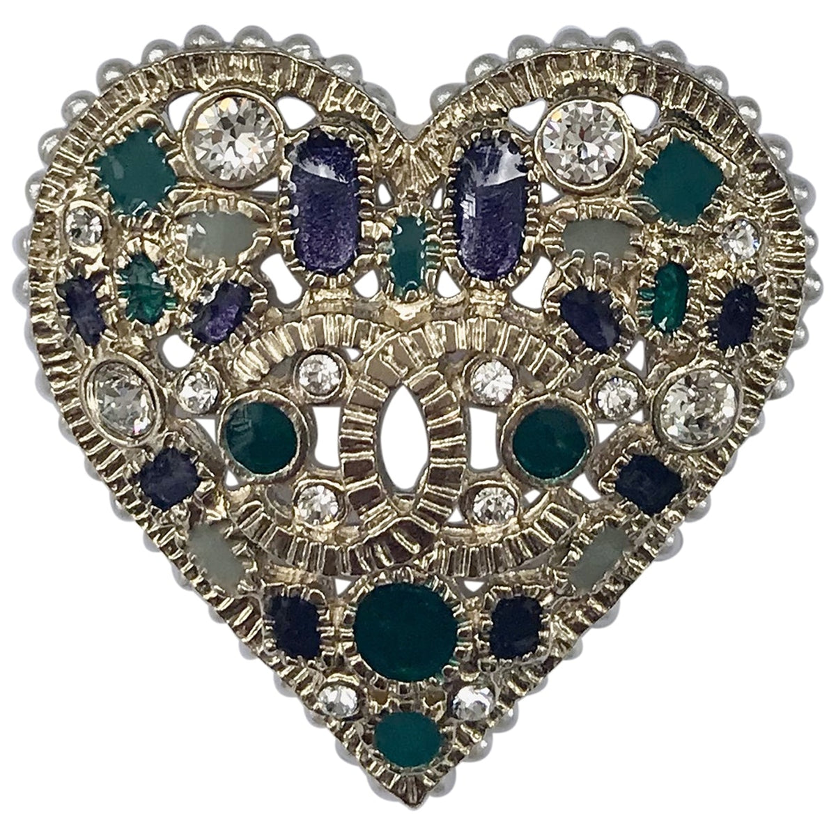 Chanel metal pins & brooches