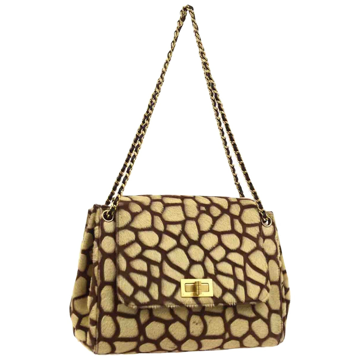 Chanel multicolour pony-style calfskin handbag