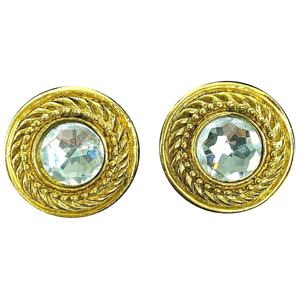 Chanel gold earrings