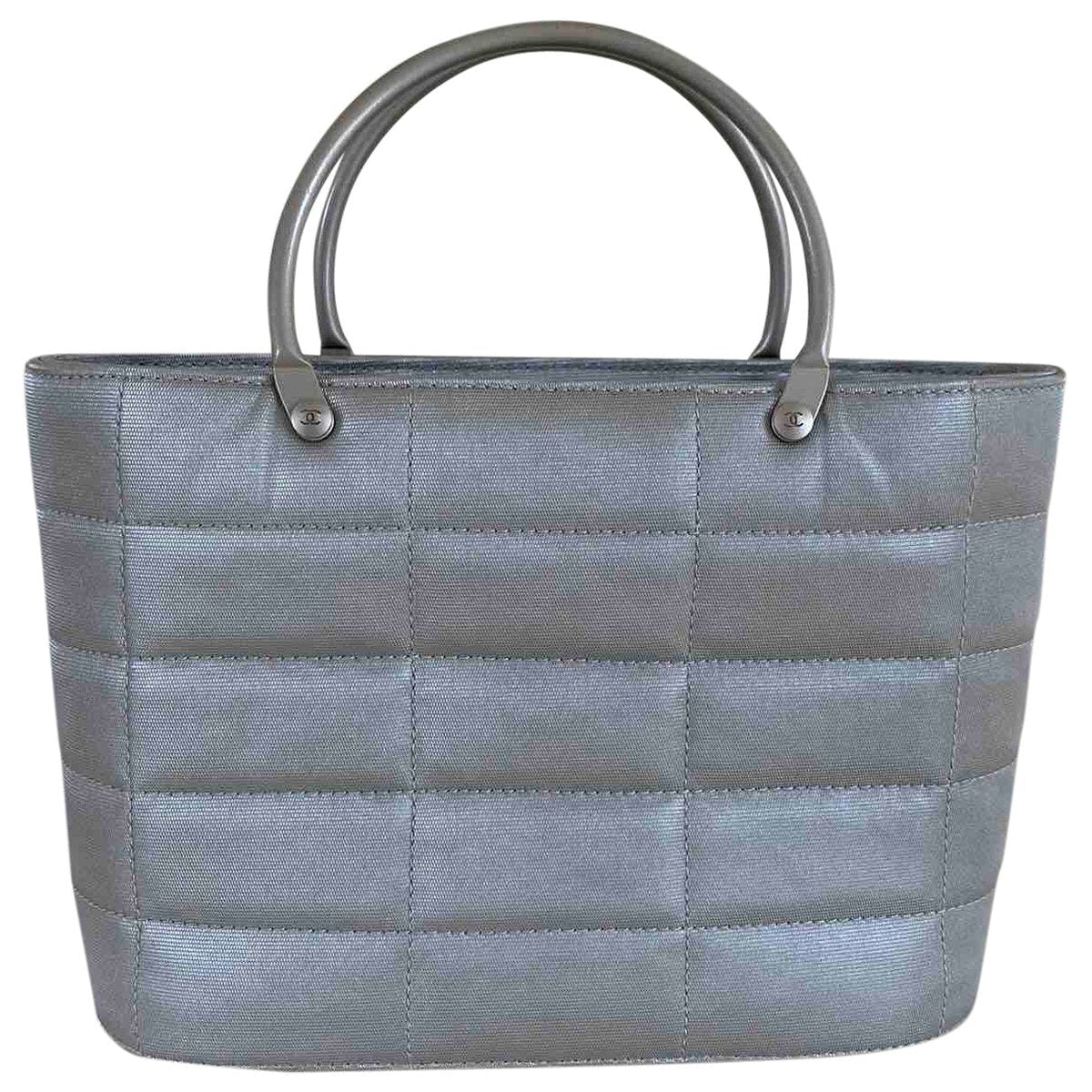 Chanel Grey Cloth Handbag