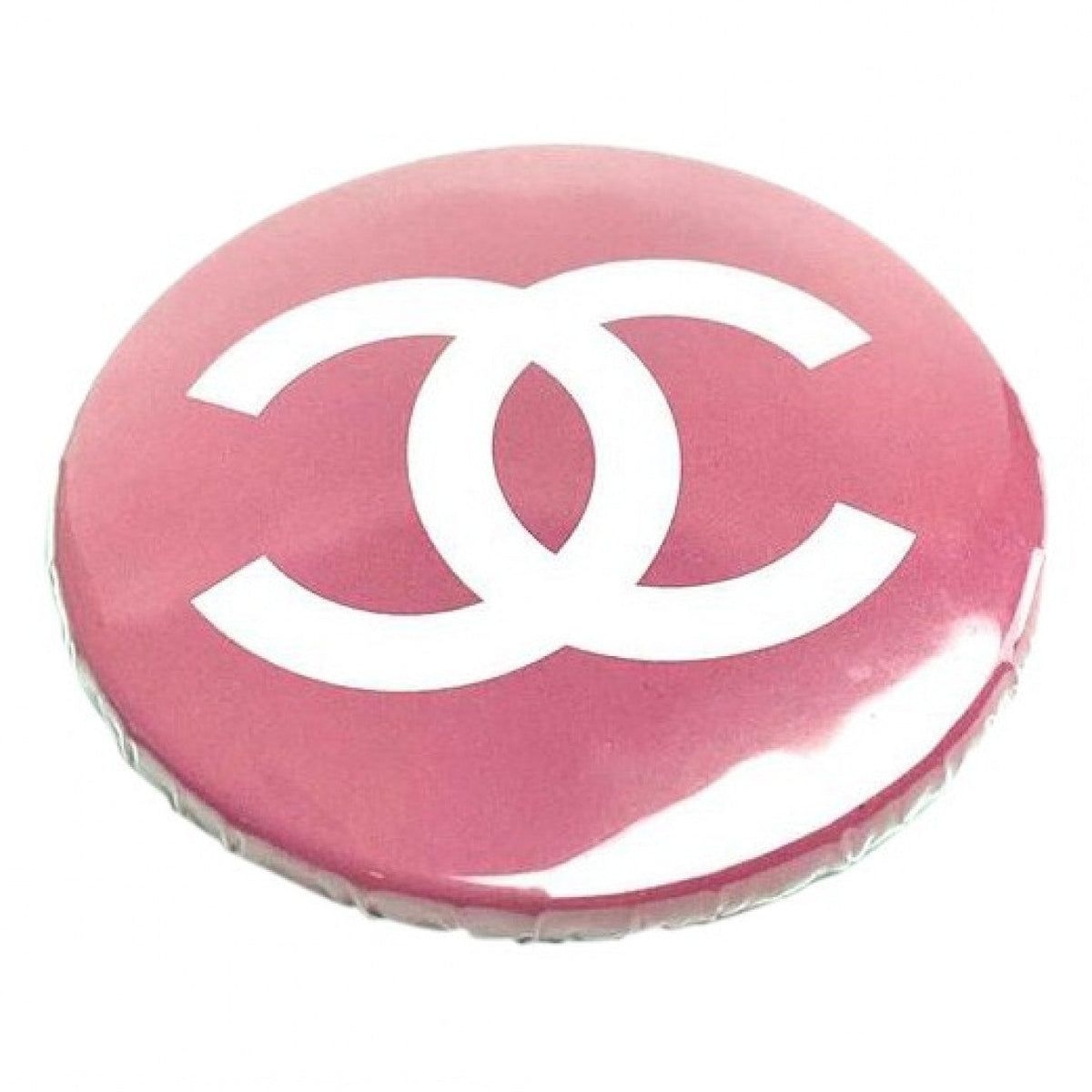 Chanel cc pink metal pins & brooches