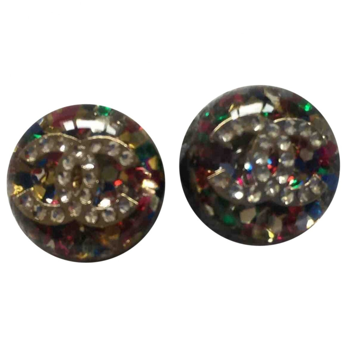 Chanel multicolour plastic earrings