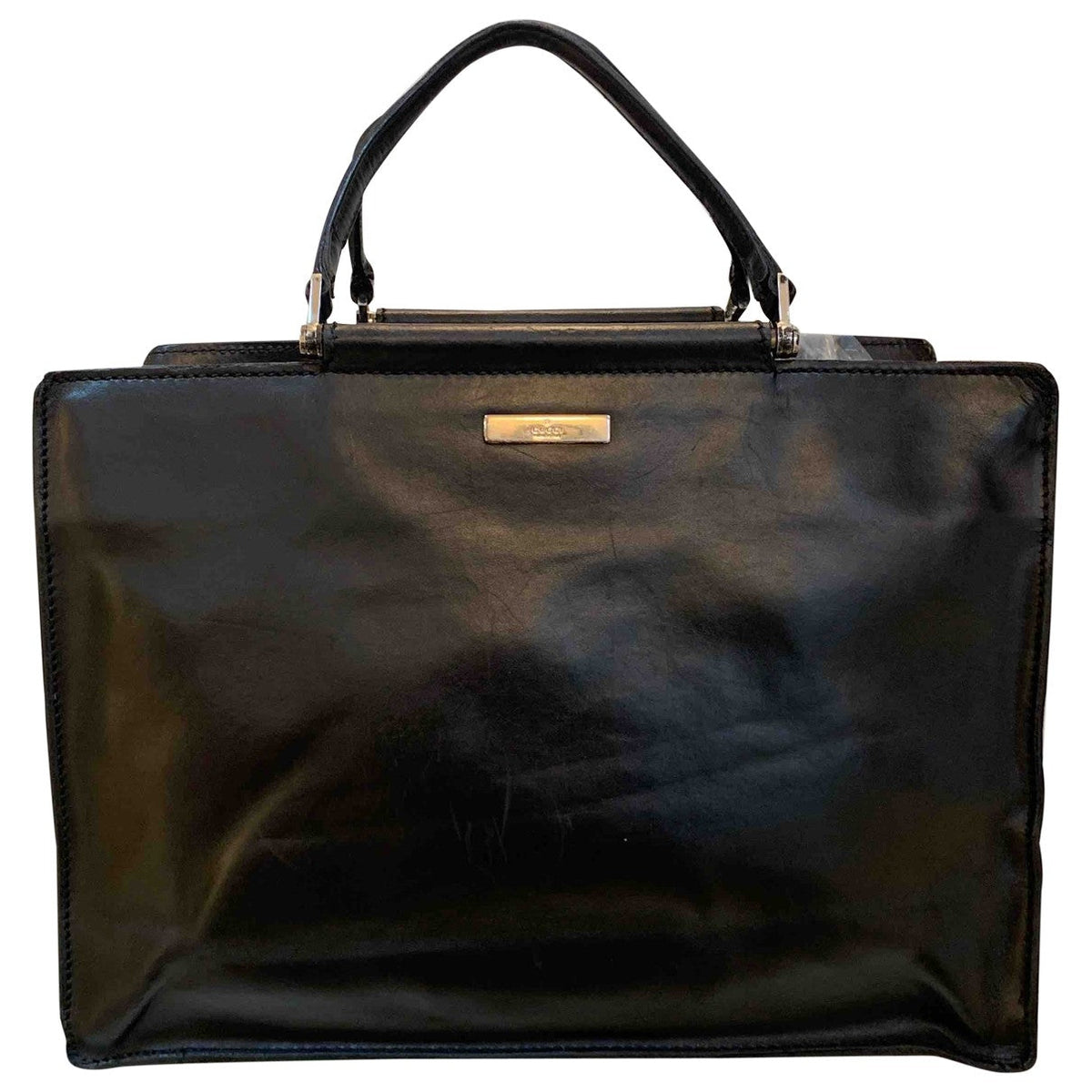 Gucci black leather handbag