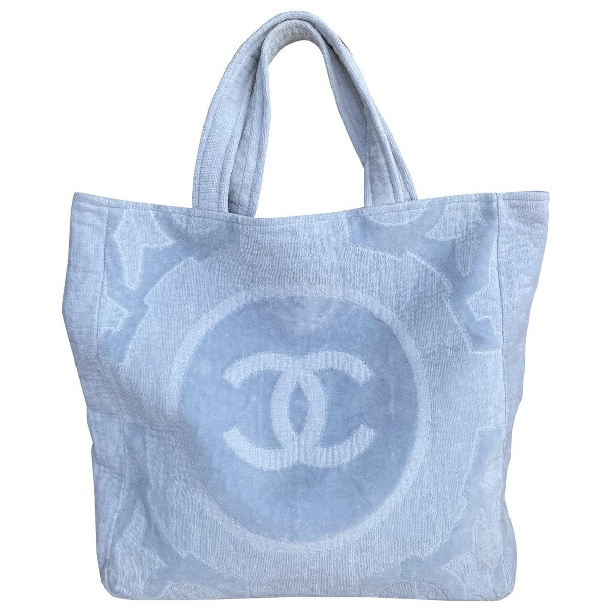 Chanel cotton travel bag