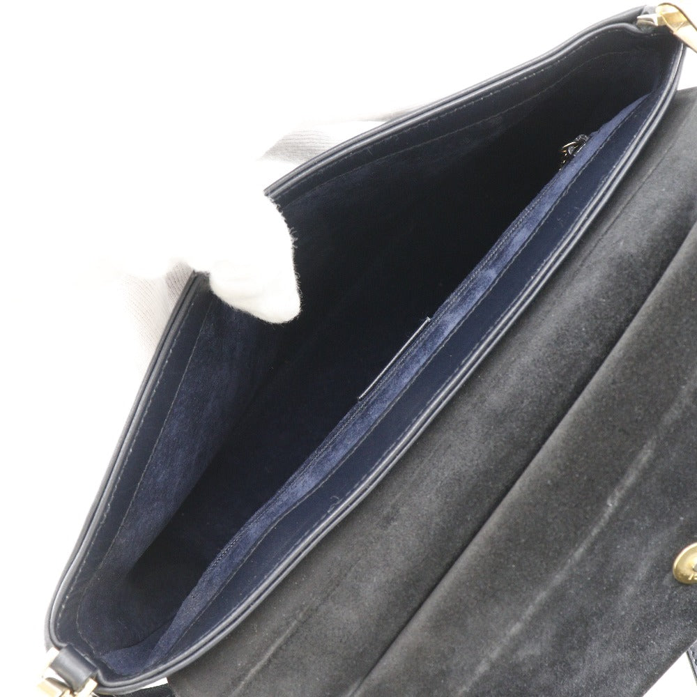 Gucci Bamboo Black Leather Handbag
