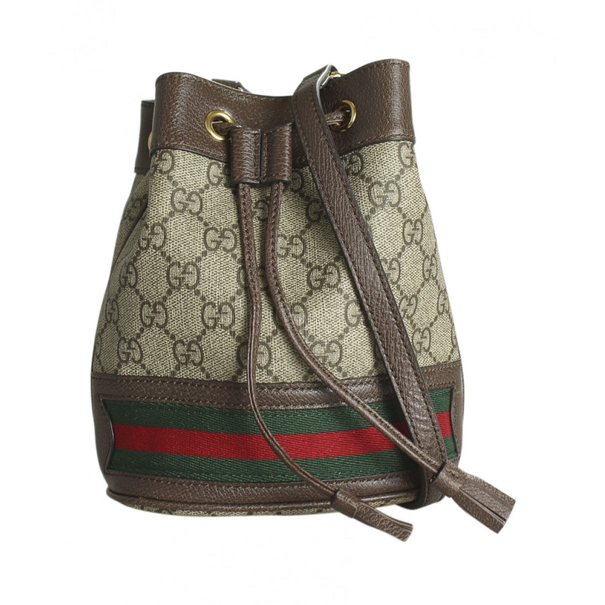Gucci ophidia brown cloth handbag