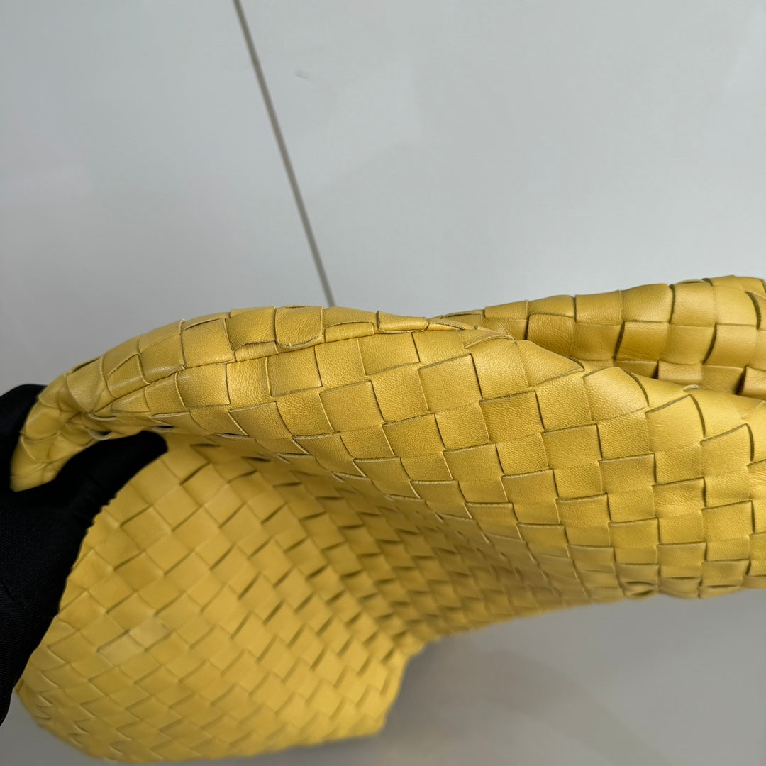 Bottega Veneta Jodie Small Yellow Lambskin Leather