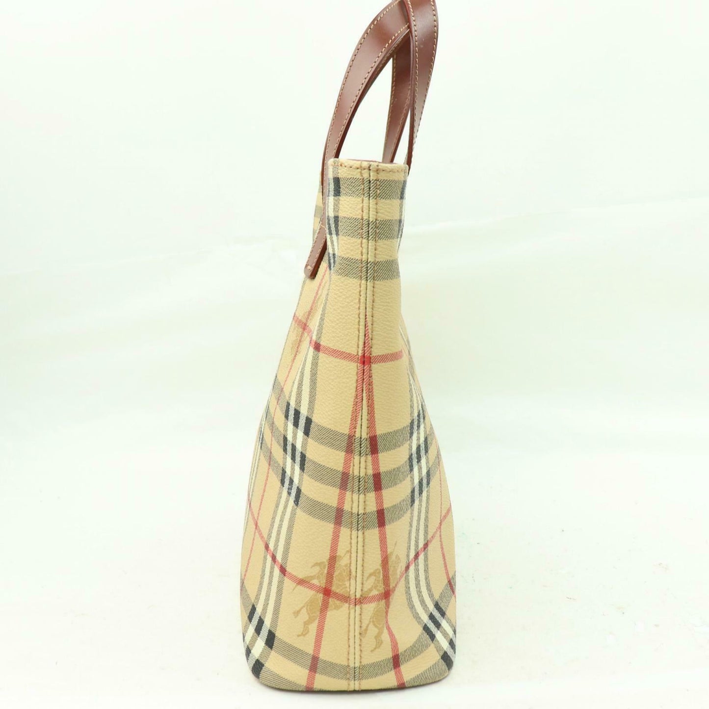 Indistinguishable Burbe**y London Hand Bag Light Brown PVC (SHC1-15075)