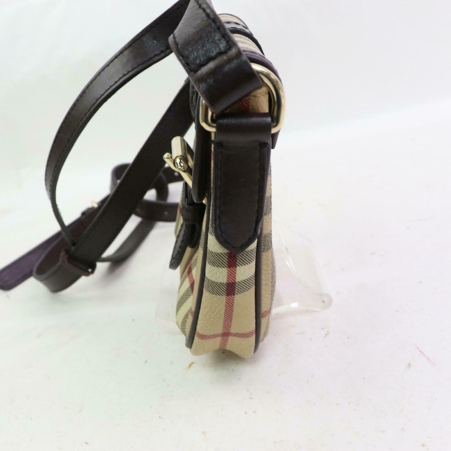 Indistinguishable Burbe**y Shoulder Bag Light Brown PVC (SHC7-10093)