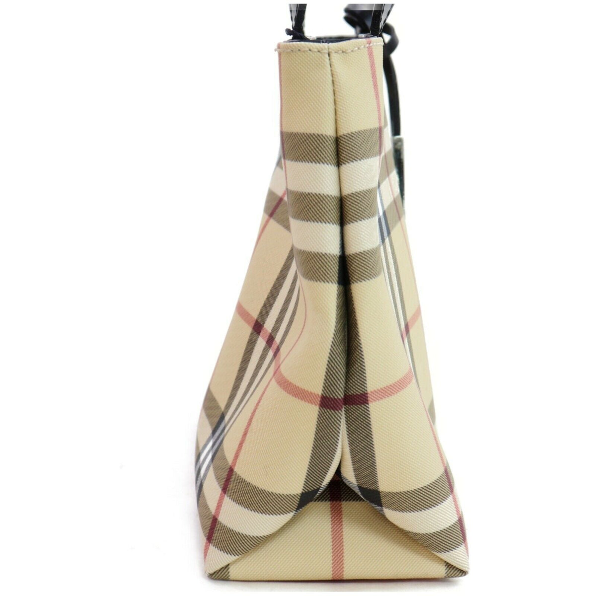 Indistinguishable Burbe**y Hand Bag Beige PVC (SHC7-10467)