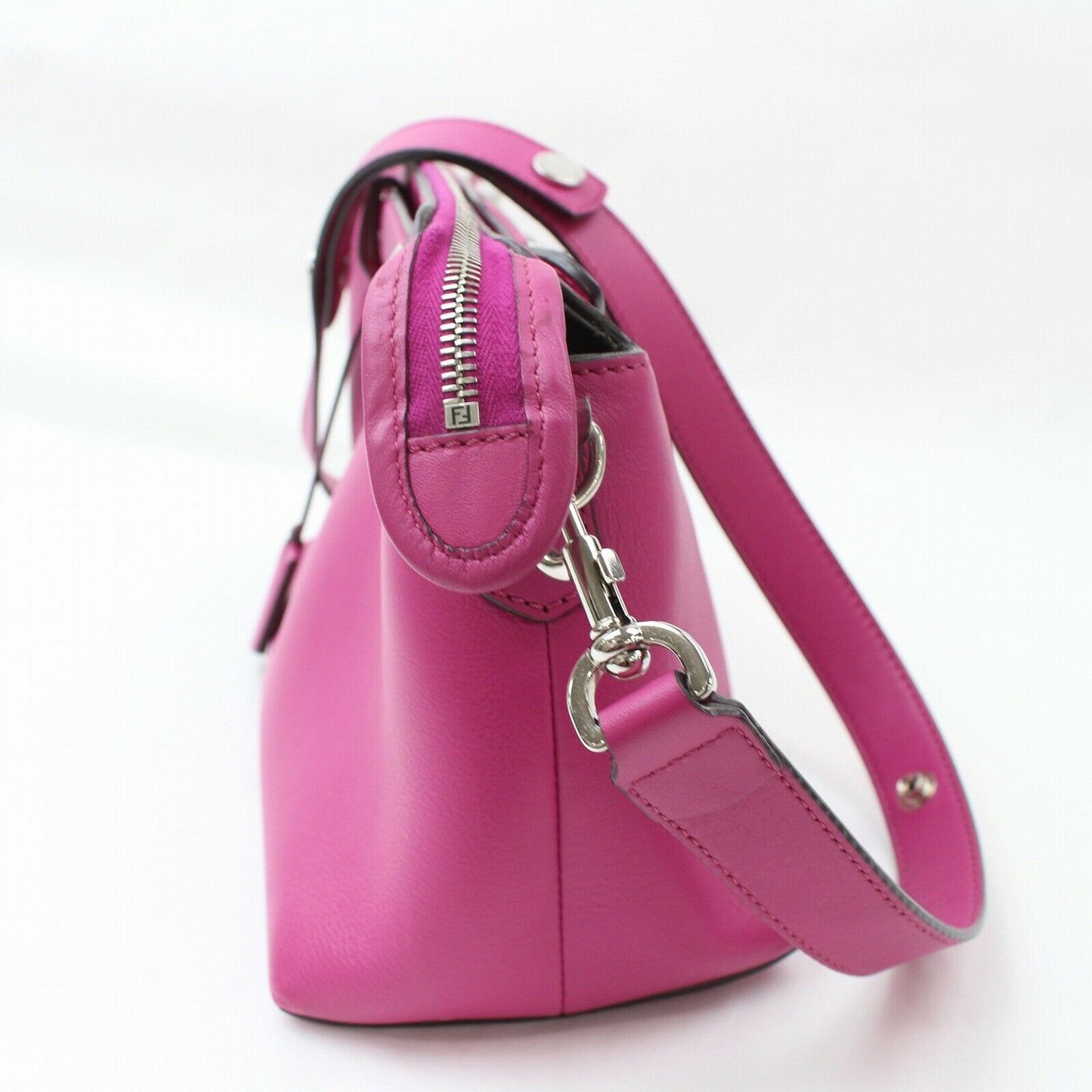 Indistinguishable Fendi Hand Bag By The Way Hot Pink Leather (SHC7-10390)