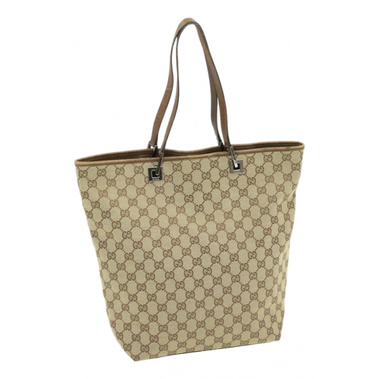Gucci brown cloth handbag