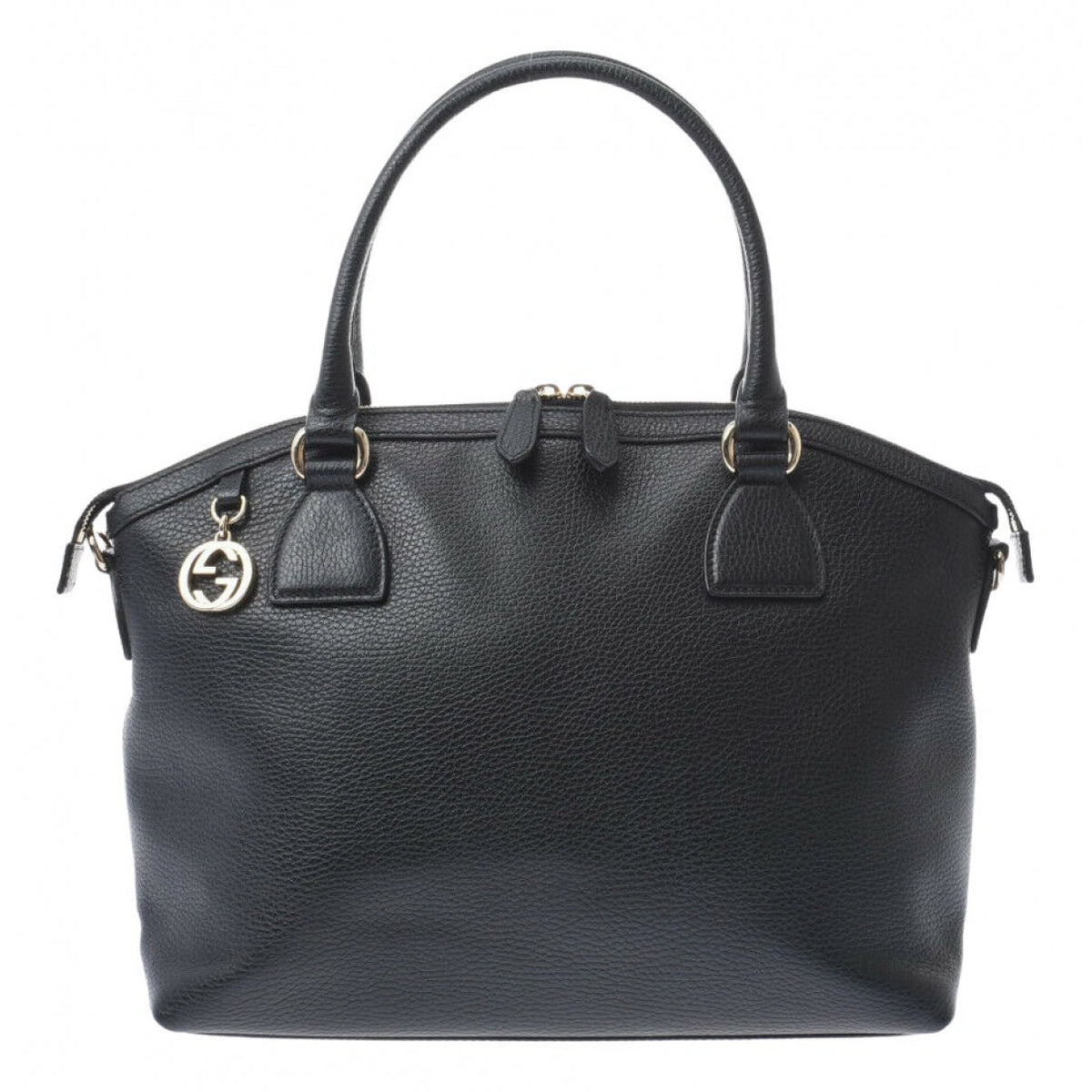 Gucci black leather handbag