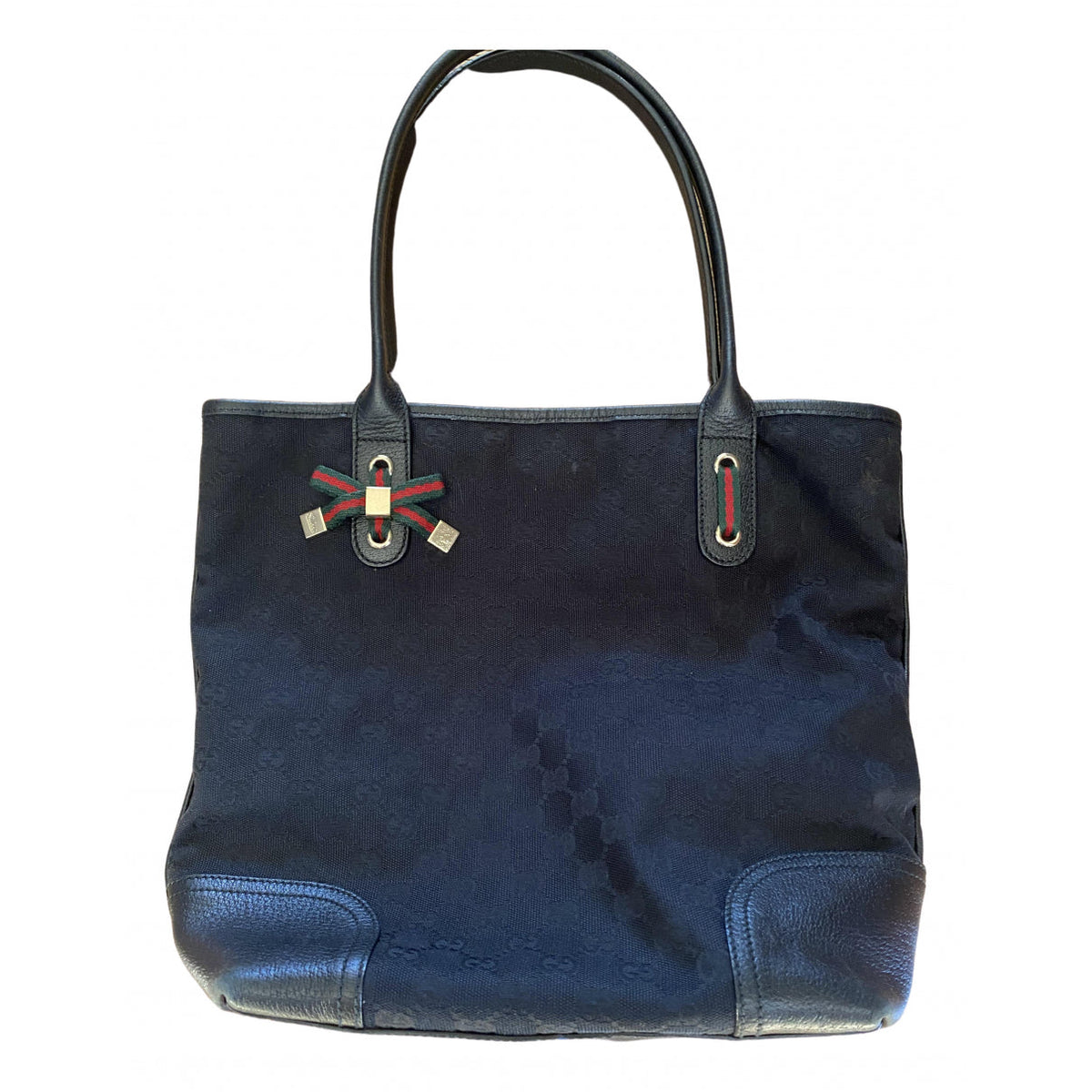 Gucci black cloth handbag