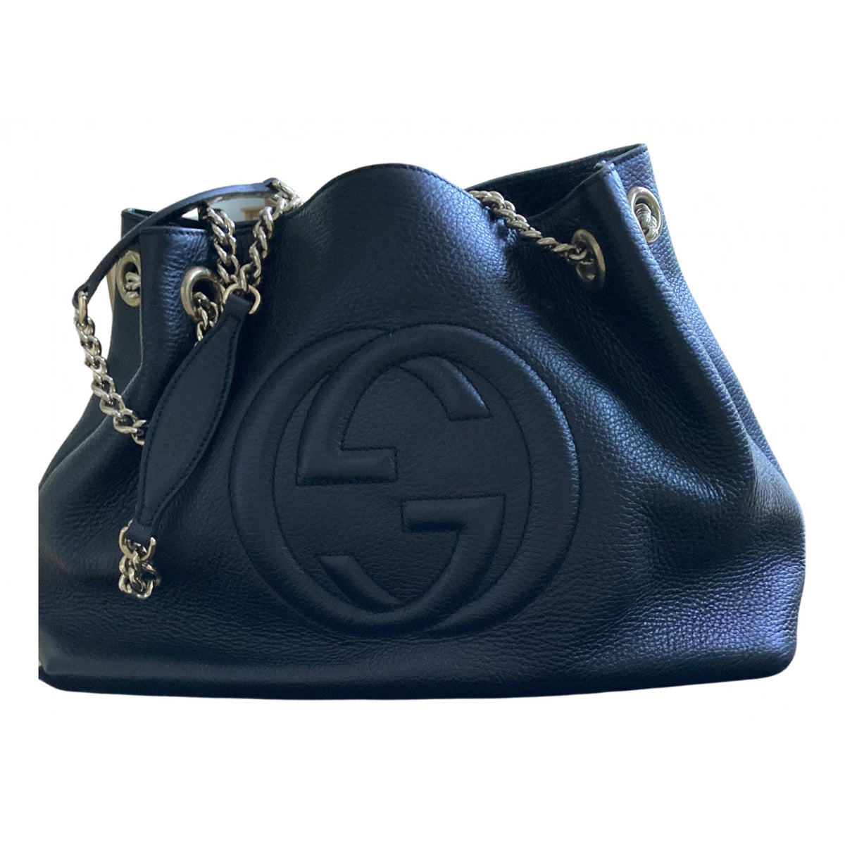 Gucci soho black leather handbag