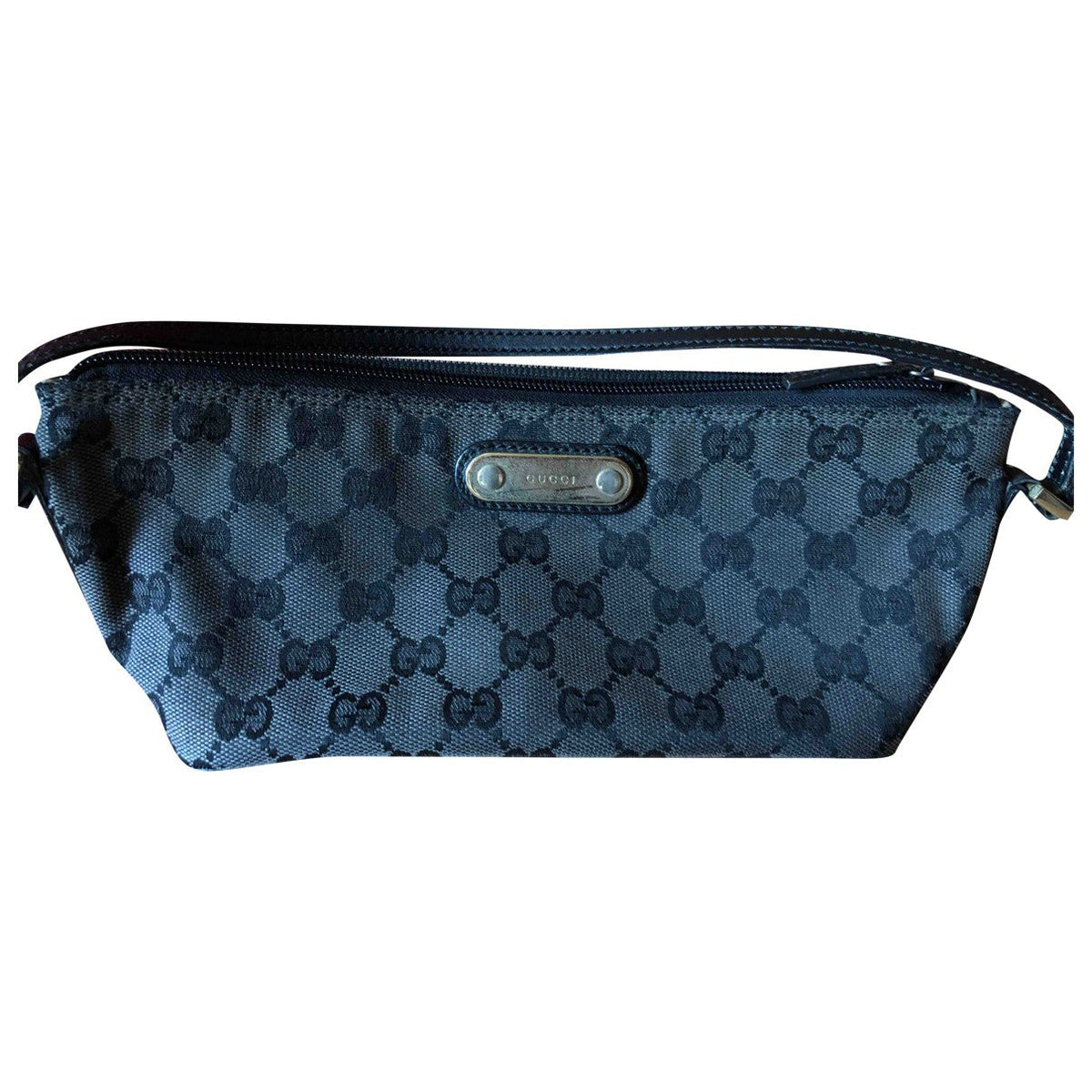 Gucci black cloth clutch bag