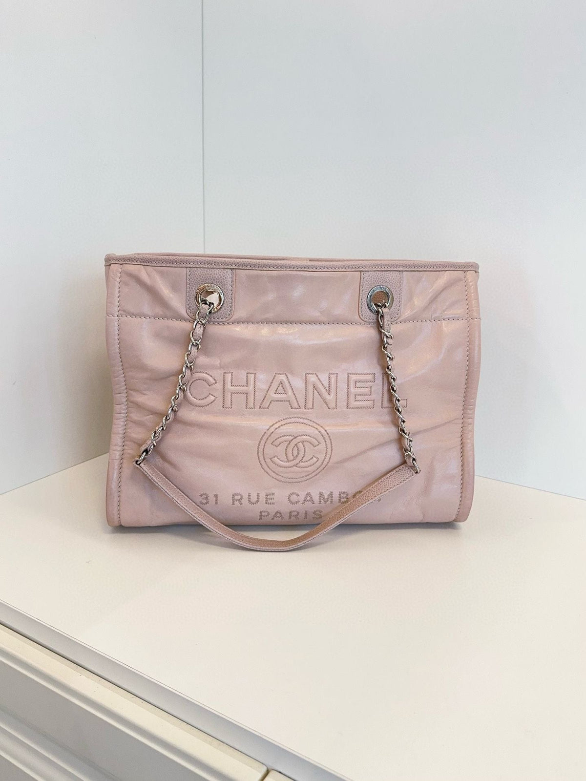 Chanel tote bag pink xcm